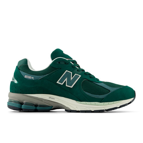 New Balance Unisex 2002R Sneakers - Green/White - M2002RFK