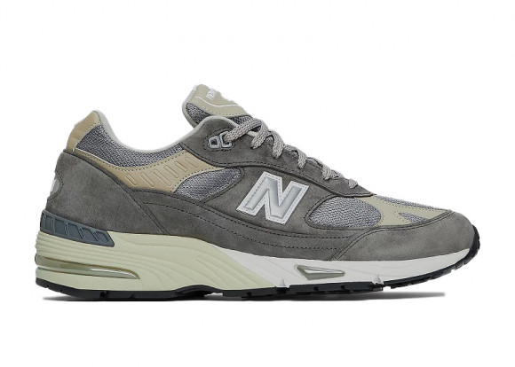 New Balance Men's MADE in UK 991 in Grey/White Suede/Mesh