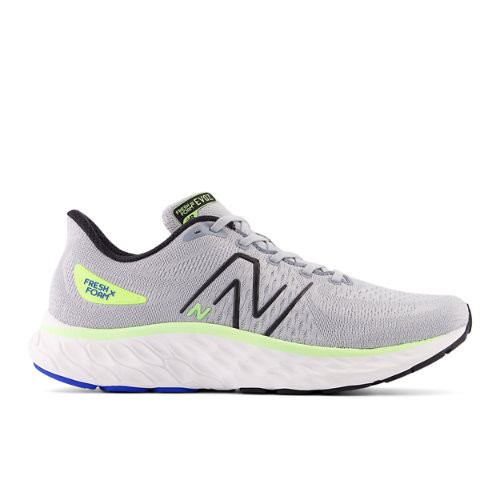 New Balance Herren Fresh Foam X EVOZ v3 in Grau/Schwarz/Grün/Blau, Textile - MEVOZRG3