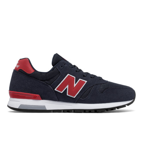 mar Mediterráneo sin cable Días laborables Hombres New Balance 565 80s Running - Navy/Red/Grey, Navy/Red/Grey