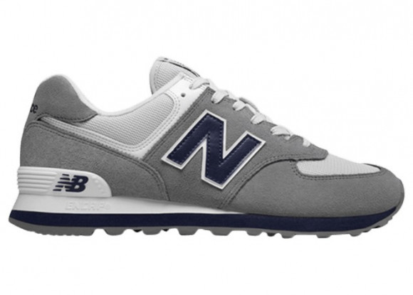 New Balance 574 Core Plus Shoes - Gunmetal/Navy - ML574ESD