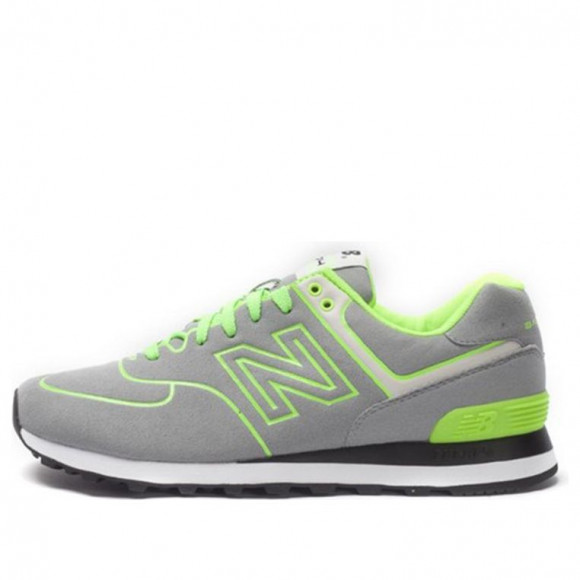 New Balance Grey/Green Marathon Running Shoes (Low Tops) ML574NEY - ML574NEY