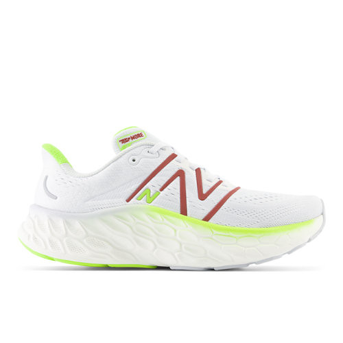 New Balance Men's Fresh Foam X More v4 - Grey/Green/Red - MMORCR4