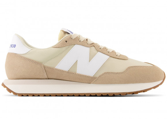 New Balance Hombre 237 in Beige/Azul, Suede/Mesh, Talla 36 - MS237RD
