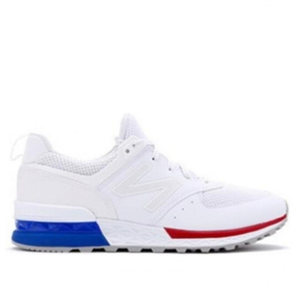 MS574SCN - New Balance 574 Sport 'USA Flag' White/Red/Blue Running Shoes/Sneakers MS574SCN - new balance x kawhi 850 sunrise sneakers item