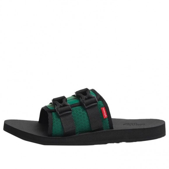 THE NORTH FACE x Supreme Trekking Base Camp Strap Slides 'Black Green' - NF0A7W6N-NL1