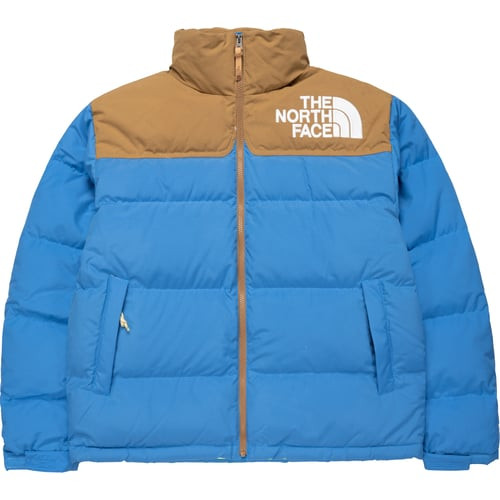 The North Face 92 Low-fi Hi-tek Nuptse, Super Sonic Blau-utility Brown - NF0A7ZYPTV8