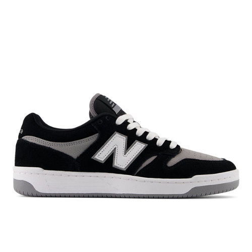 New Balance Hombre NB Numeric 480 in Blanca/Negro, Suede/Mesh, Talla 40.5 - NM480WGW