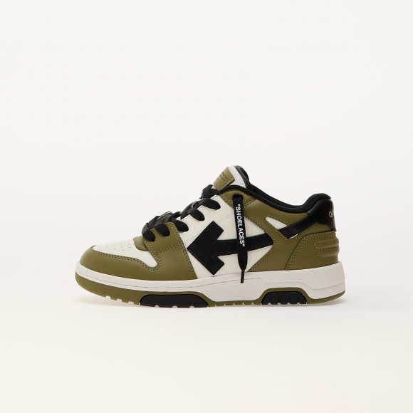 Sneakers Off-White Out Of Office White - Olive Green - OBIA011F24LEA0010154