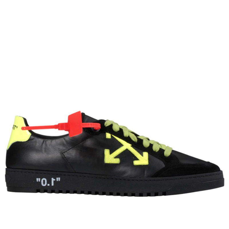 Off white black yellow sneakers best sale