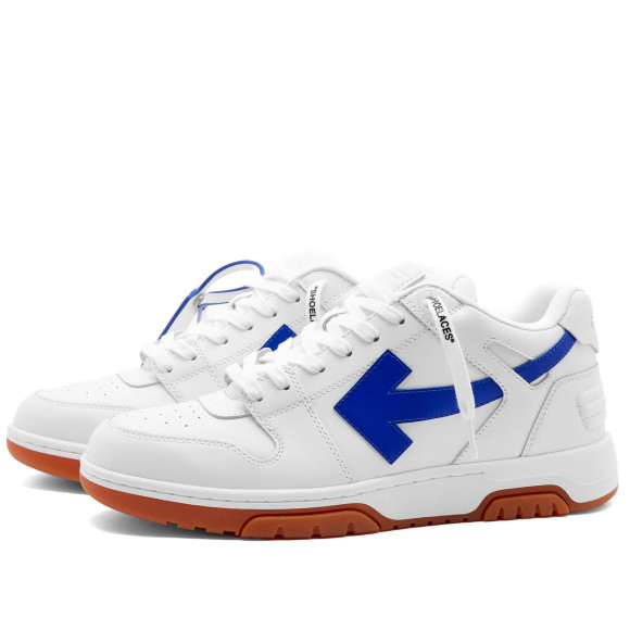Off-White Men's Out Of Office Low Leather Sneaker White/Blue - OMIA189F23LEA0030169