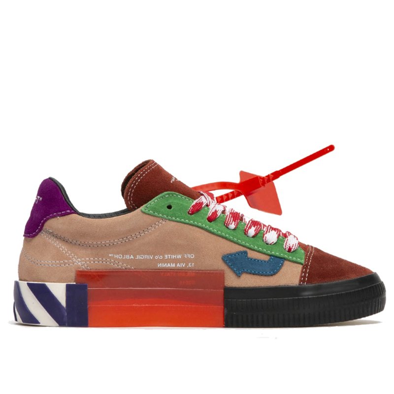 Off-White Womens WMNS Arrow Vulcanized Low 'Multi-Color Blue' Multi-Color/Blue Sneakers/Shoes OWIA216S20LEA0018445 - OWIA216S20LEA0018445