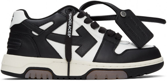 OFF-WHITE Out Of Office Sneakers in Black & White