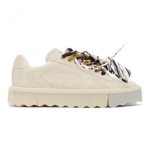 Off-White Beige Sponge Sneakers cutout - OWIA264S21LEA0016161