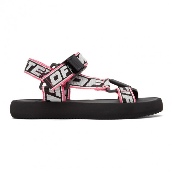 Off-White Black sandales Trek noires et blanches - OWIH007S21FAB0011001