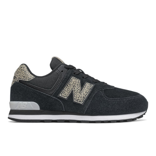 new balance 574 black animal print