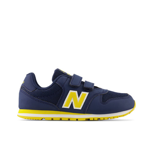 New Balance Kids' 500 Hook & Loop in Blue/Yellow Synthetic - PV500NH1