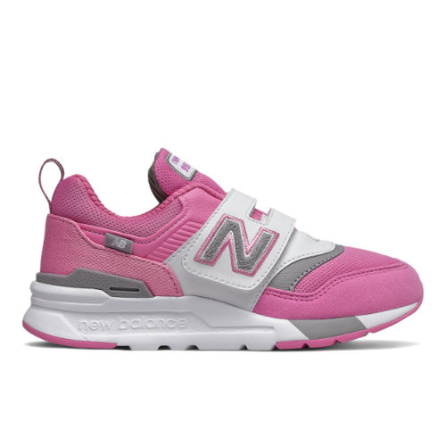 New Balance PreGirls 997H - Niñas 35, Pink/White - PZ997HVP