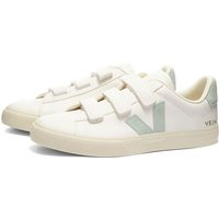 Veja Men's Recife Velcro Sneakers in White/Green - RC0592878B