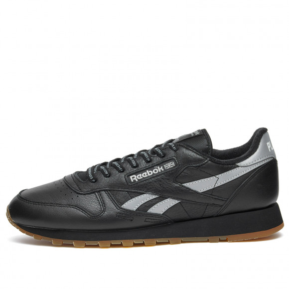 Reebok x PLACES + FACES Classic Leather Sneakers in Black/Silver - RMIA04CC99LEA0071072