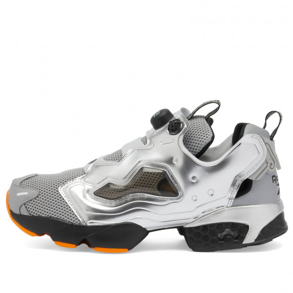 Reebok Men's x ARIES Instapump Fury 94 Sneakers in Silver/Black/Orange - RMIA04SC99LEA0057220