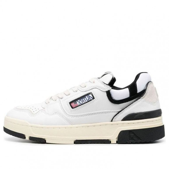 Autry CLC Leather Sneakers 'White Black' - ROLM-MM04