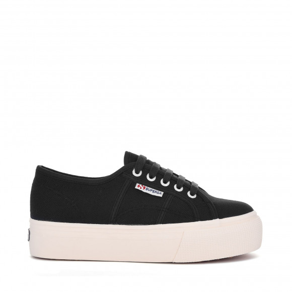 Superga - 2790ACOTW LINEA UP AND DOWN - Lady Shoes - Wedge - Woman - BLACK - S0001L0