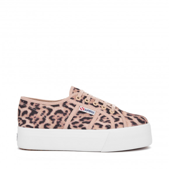 Superga - 2790-FANTASY COTW - Lady Shoes - Wedge - Woman - BEIGE-JAGUAR - S007EJ0