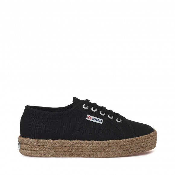 Superga - 2730 ROPE - Lady Shoes - Wedge - Woman - BLACK - S00CF20