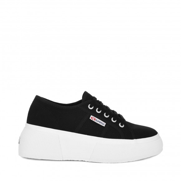 Superga - 2287 BUBBLE - Lady Shoes - Wedge - Woman - BLACK - S00DQS0