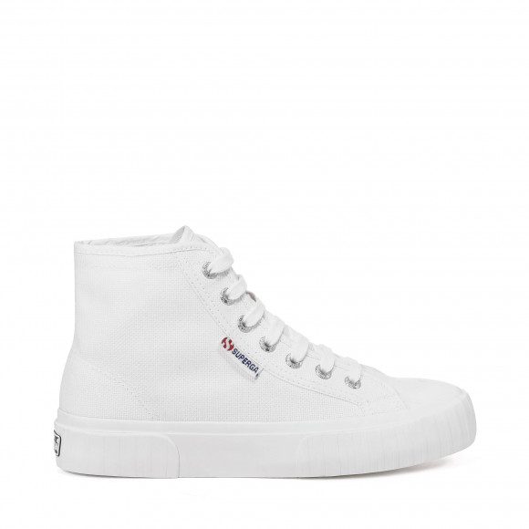 Superga - 2696 STRIPE - Sneakers - Mid Cut - Woman - WHITE - S112I9W