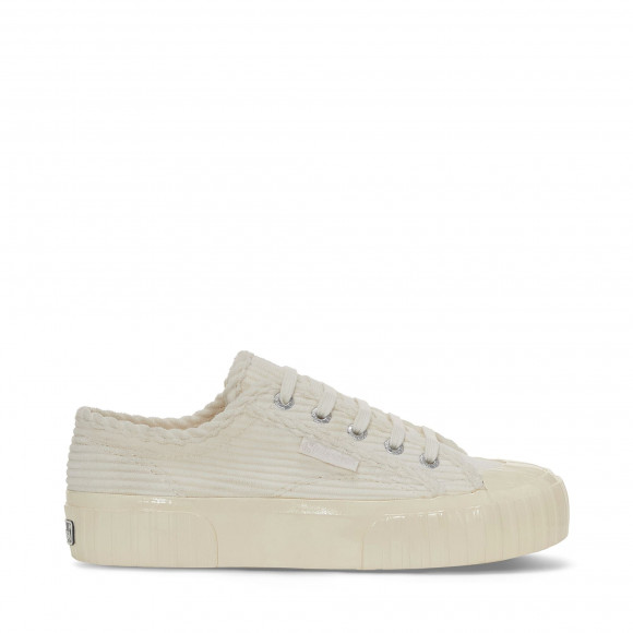 Superga - 2630 STRIPE CORDUROY - Sneakers - Low Cut - Unisex - WHITE AVORIO-FOFF WHITE - S11388W