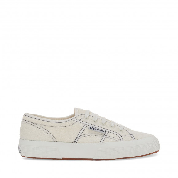 2750 COTTON TERRY - Le Superga - Low Cut - Unisex - WHITE AVORIO-NAVY-F AVORIO - S2123ZW