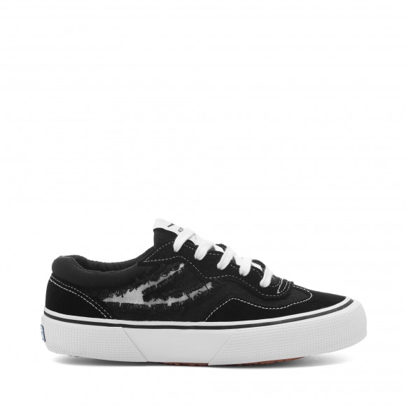 Superga - 2941 REVOLLEY RIPPED SWALLOW TAIL - Sneakers - Low Cut - Woman - BLACK-WHITE AVORIO - S2133IW