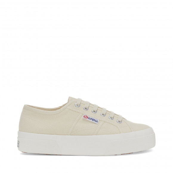 Superga - 2740 PLATFORM - Lady Shoes - Wedge - Unisex - BEIGE LT EGGSHELL-F AVORIO - S21384W