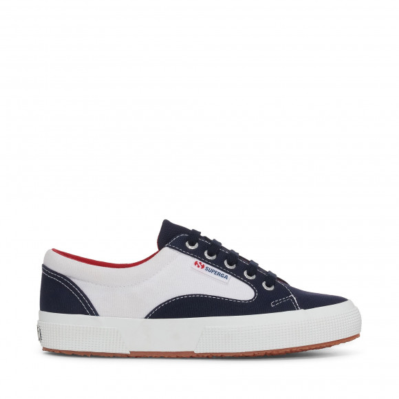 Superga - 2750 BLOCKS - Sneakers - Low Cut - Unisex - WHITE-NAVY-RED - S4128UW