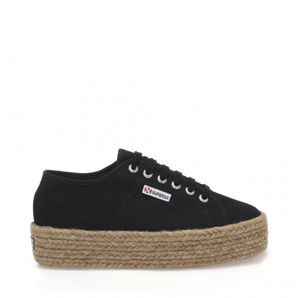 Superga - 2790 ROPE - Lady Shoes - Wedge - Woman - BLACK - S51186W