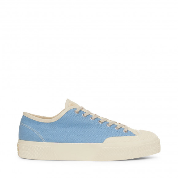 2432 WORKS LOW CUT MULTI-COLOR DENIM YARN DYED - Le Superga - Low Cut - Unisex - BLUE-PINK-OFF WHITE - S5128SW