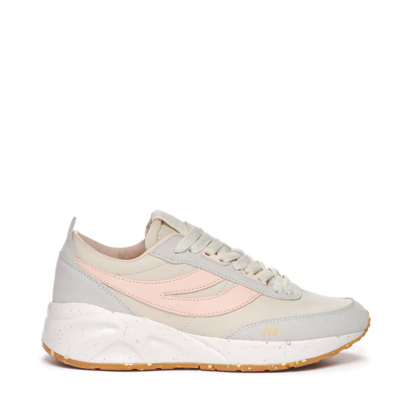 Superga - 4089 TRAINING 9TS SLIM VEGAN MATERIAL - Sneakers - Low Cut - Unisex - BEIGE GESSO-GREY LT-PINK ISH-BEIGE - S7128GW