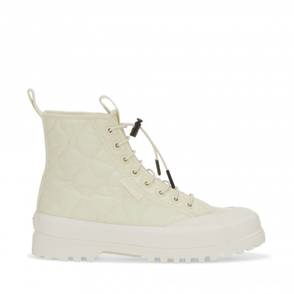 Superga - 2644 ALPINA QUILTED NYLON - Ankle Boots - Laced - Woman - BEIGE NATURAL-F AVORIO - S7128XW