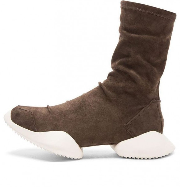 (WMNS) adidas Ankle Suede Boots Vicious Sole x RICK OWENS 'Brown' - S78447