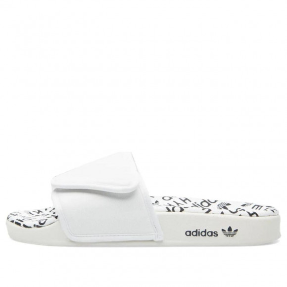 adidas x HYKE Adilette Slipper White Black