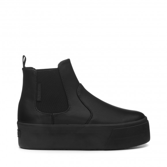 Superga - 2739 NAPPA - Ankle Boots - Beatle - Woman - TOTAL BLACK - S8111IW