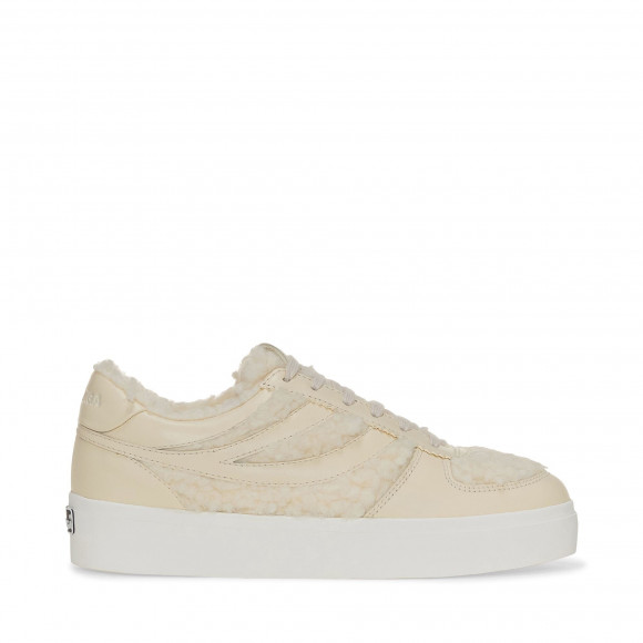 Superga - 2850 SEATTLE 3 TEDDY - Sneakers - Wedge - Woman - WHITE AVORIO - S8132RW