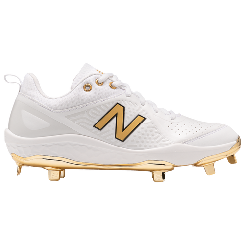 White and gold deals new balance baseball cleats