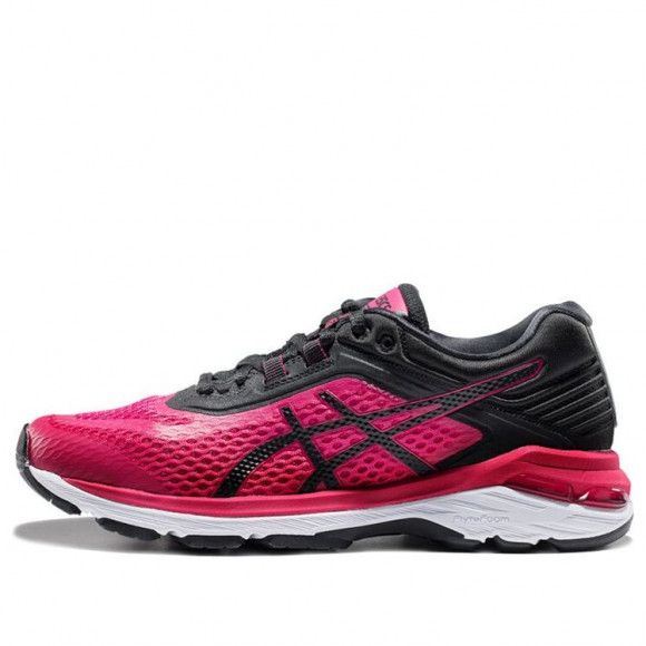 ASICS GT-2000 6 Black/Red Marathon Running Shoes (SNKR/Women's) T855N-2190