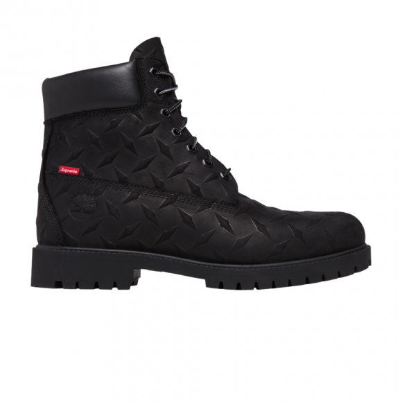 Supreme x 6 Inch Premium Waterproof Boot 'Embossed Diamond Plate - Black' - TB0A6DE1-001