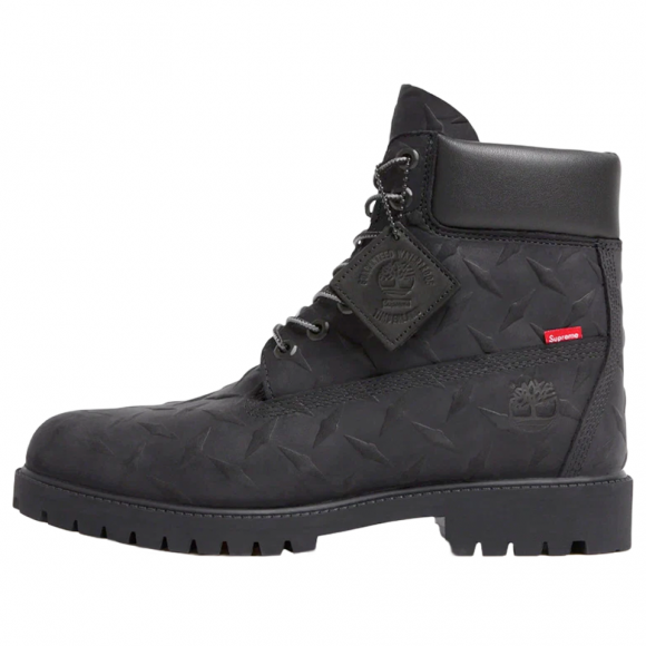 Timberland x Supreme Diamond Plate 6 Inch Premium Waterproof Boot 'Black - 23FW' - TB0A6DE1001