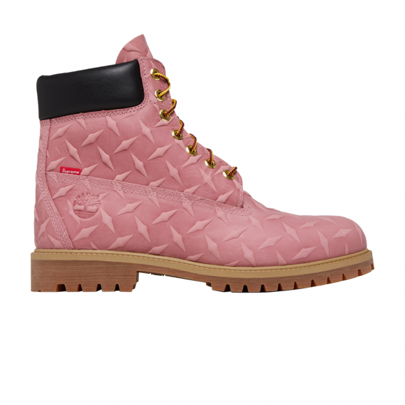 Supreme x 6 Inch Premium Waterproof Boot 'Embossed Diamond Plate - Pink' - TB0A6DF9-661