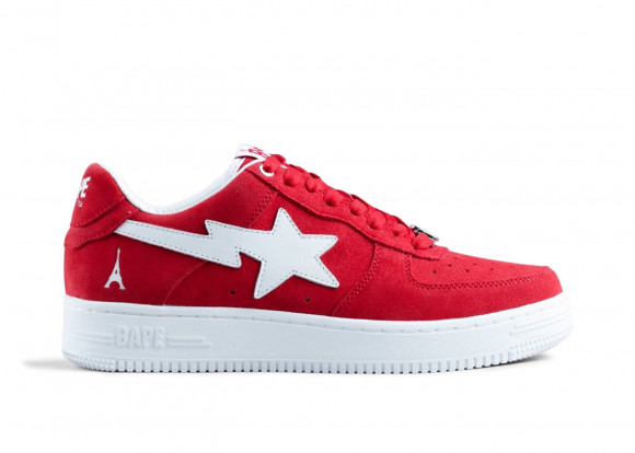 A Bathing Ape Bape Sta Low Highsnobiety Not In Paris Red - TNIP3SNK01008-RED